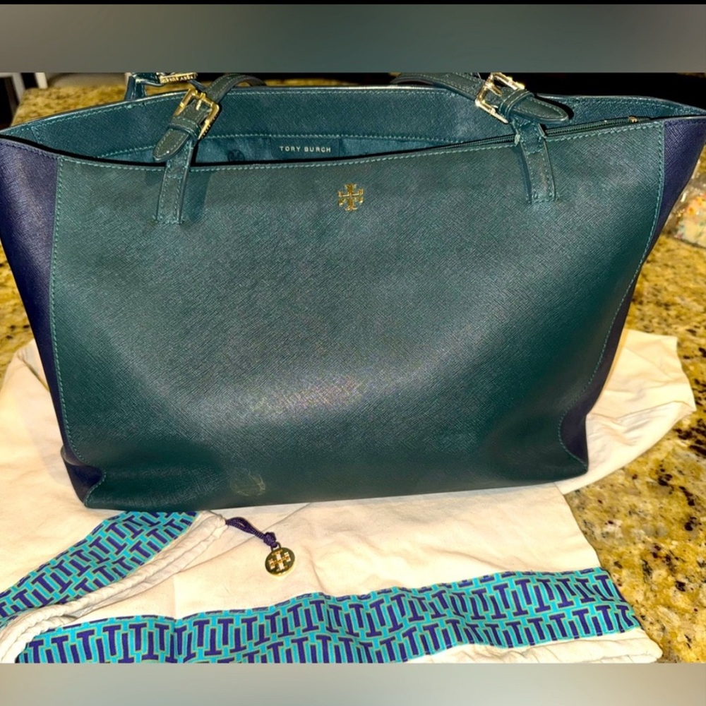 Tory Burch York Buckle laptop tote purse bag RARE color! - Picture 16 of 16